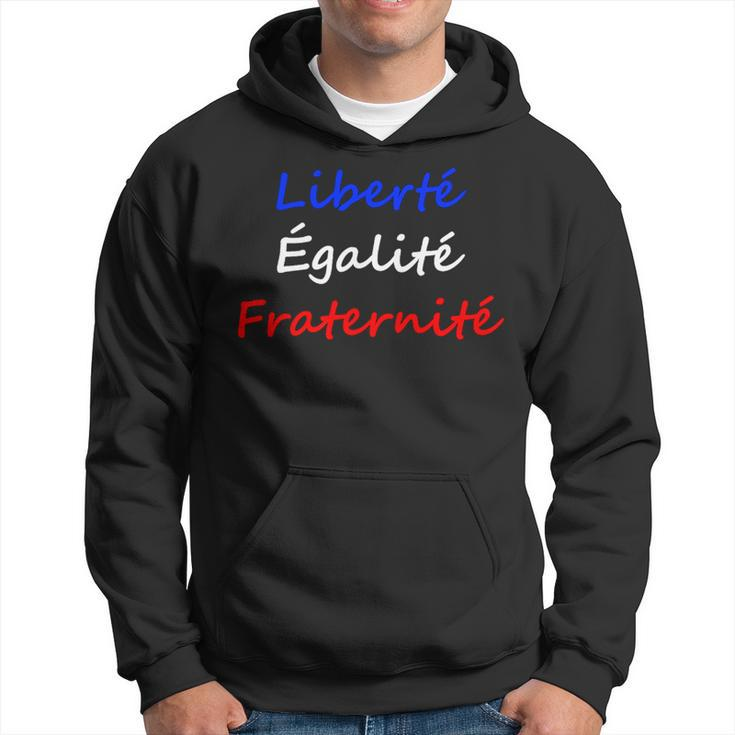 Liberte Egalite Fraternite French Slogan Republic Of France Hoodie
