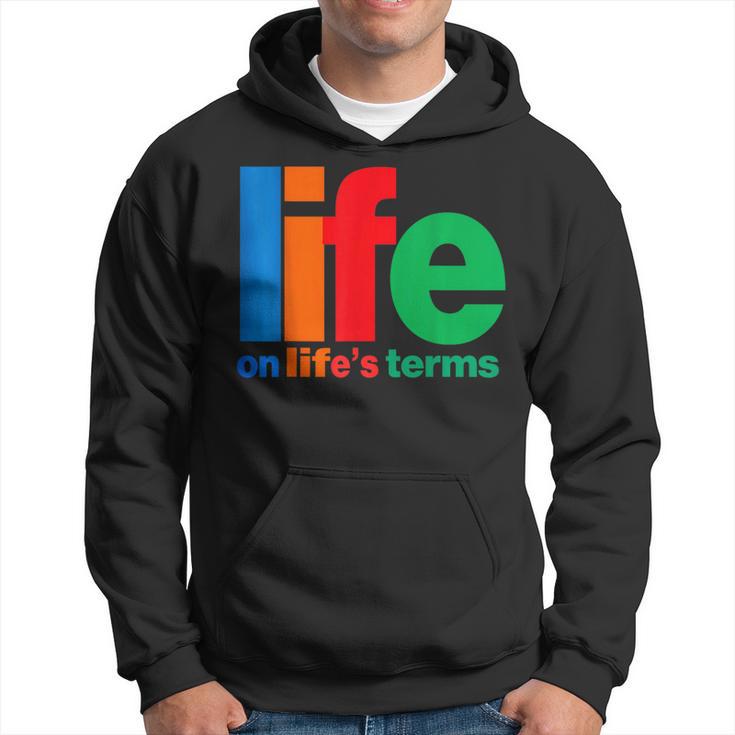 Life On Life's Terms Aa & Na Slogans Sayings Hoodie