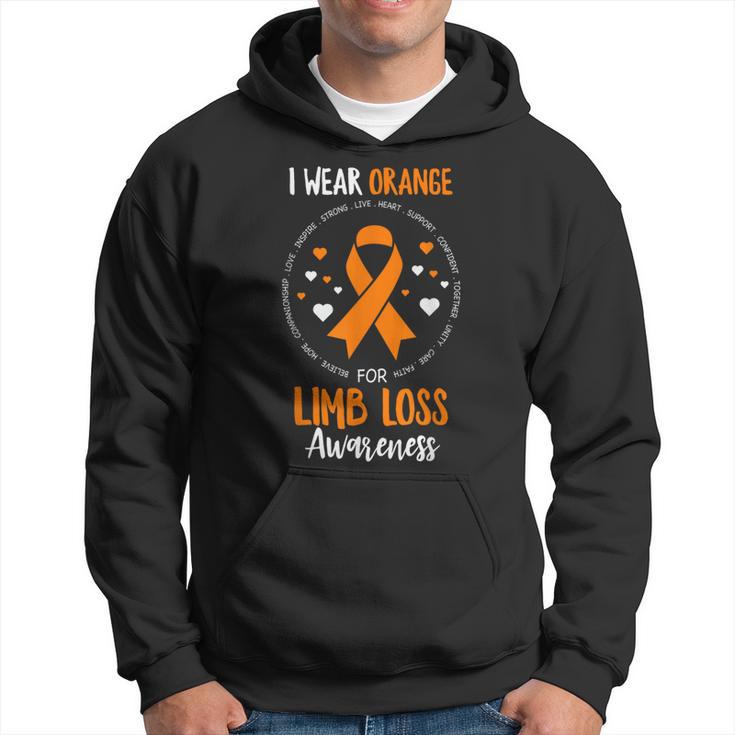 Limb Loss Awareness Ribbon Ampu Support Amputation Hoodie