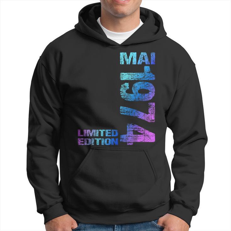 Limited Edition Mai 1974 Mann Frau 50 Geburtstag Hoodie