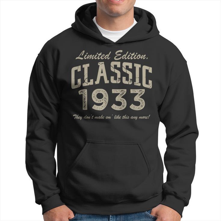 Limited Edition Vintage Classic Car 1933 89Th Birthday Hoodie