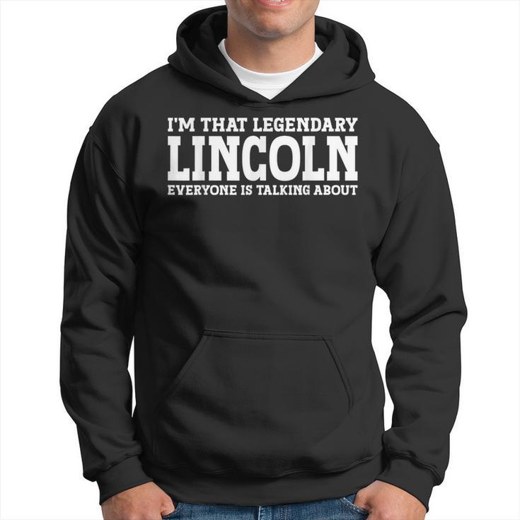 Lincoln Personal Name Lincoln Hoodie
