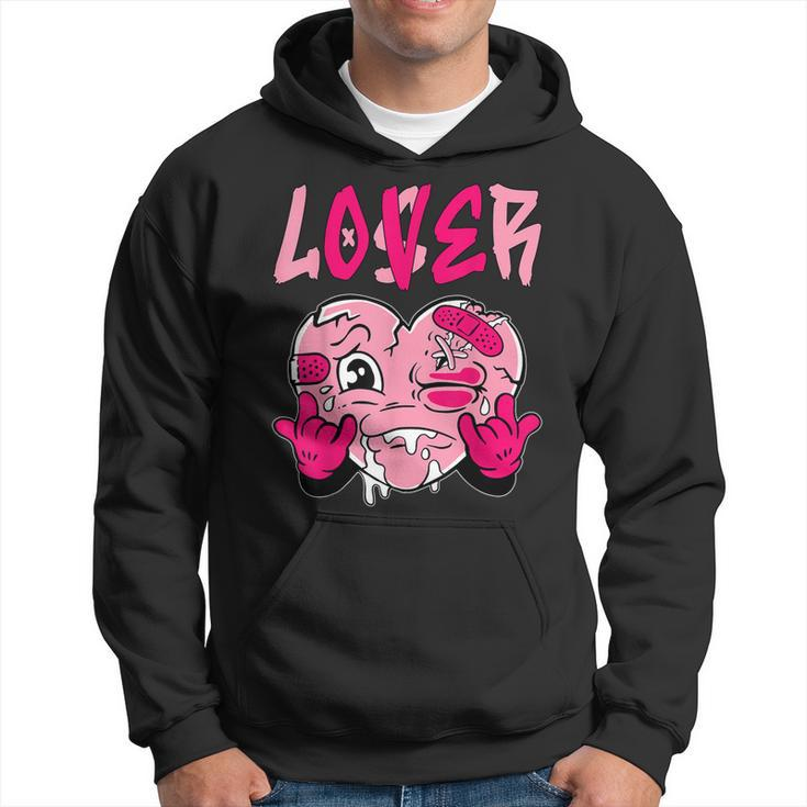 Loser Lover Pink Drip Heart Matching Outfit Women Hoodie