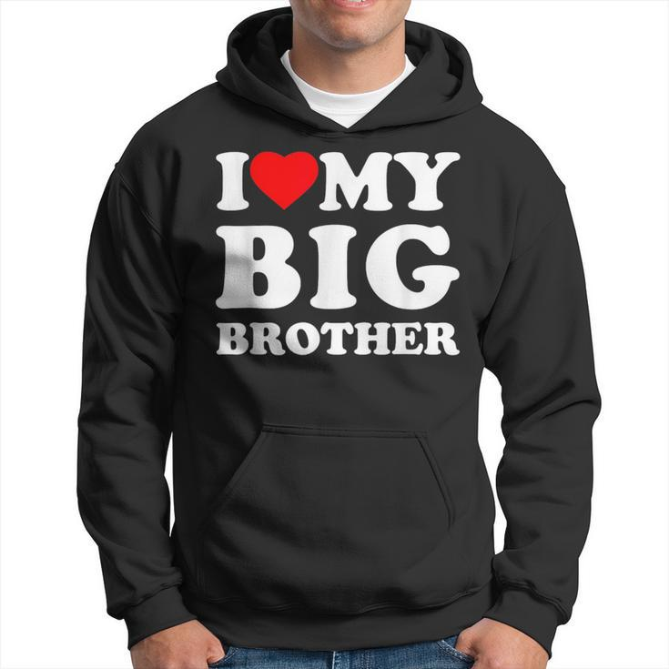 I Love My Big Brother Heart Hoodie