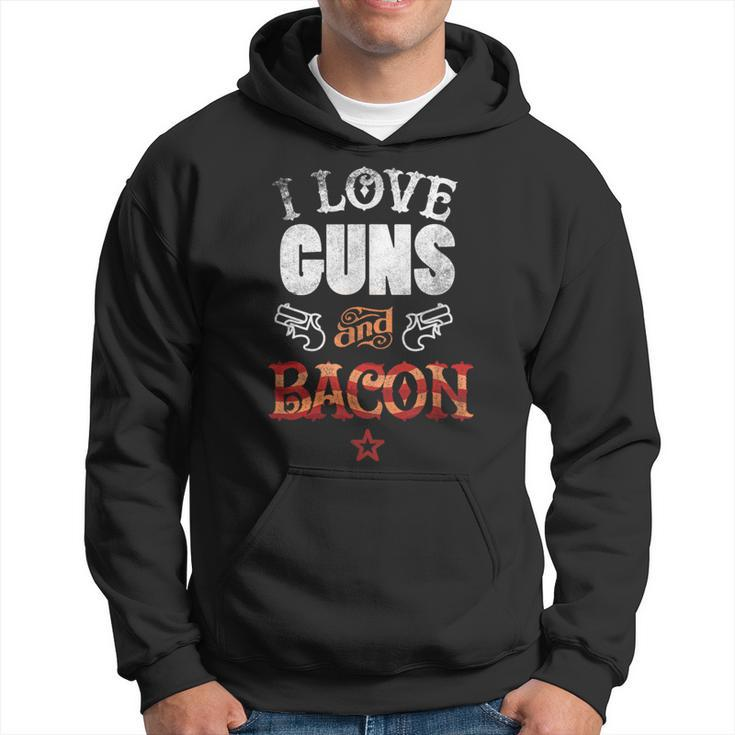 I Love Guns And Bacon Gun Lover Freedom Usa Hoodie