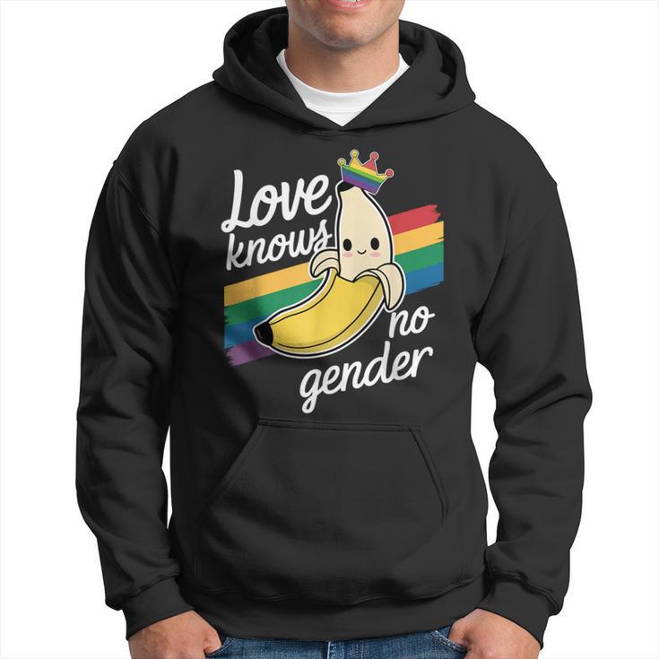 Love Knows No Gender Kawaii Banana Pride Celebration Hoodie