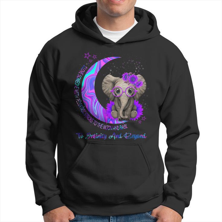 I Love Someone With Pediatric Stroke To The Moon And Back Hoodie