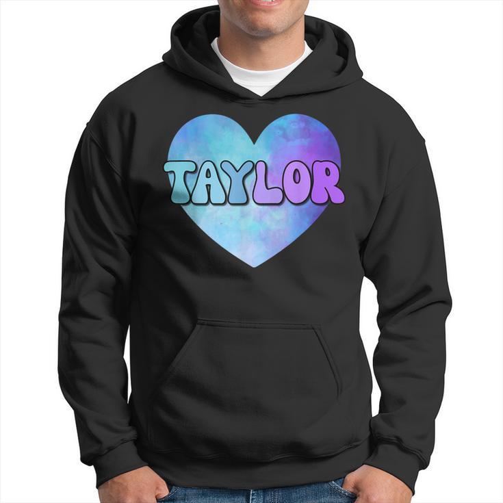 I Love Taylor Heart First Name Taylor Vintage Hoodie