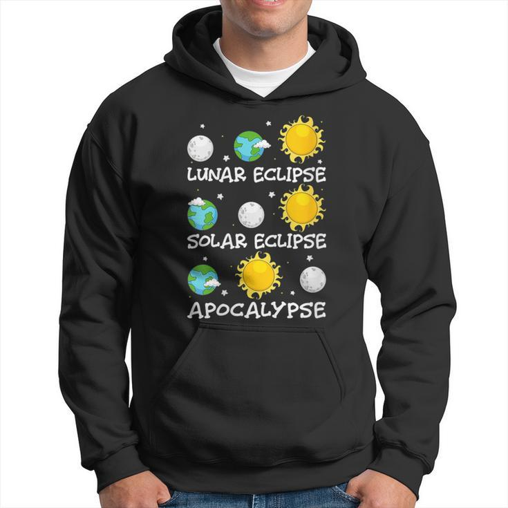 Lunar Eclipse Solar Eclipse 2024 And Apocalypse April 08 24 Hoodie