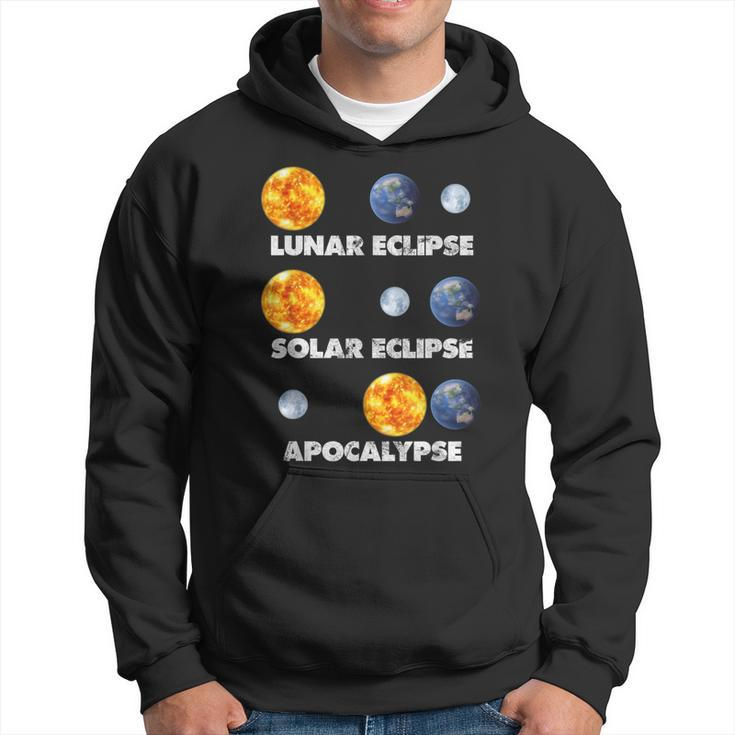 Lunar Eclipse Solar Eclipse Apocalypse Astronomy Hoodie