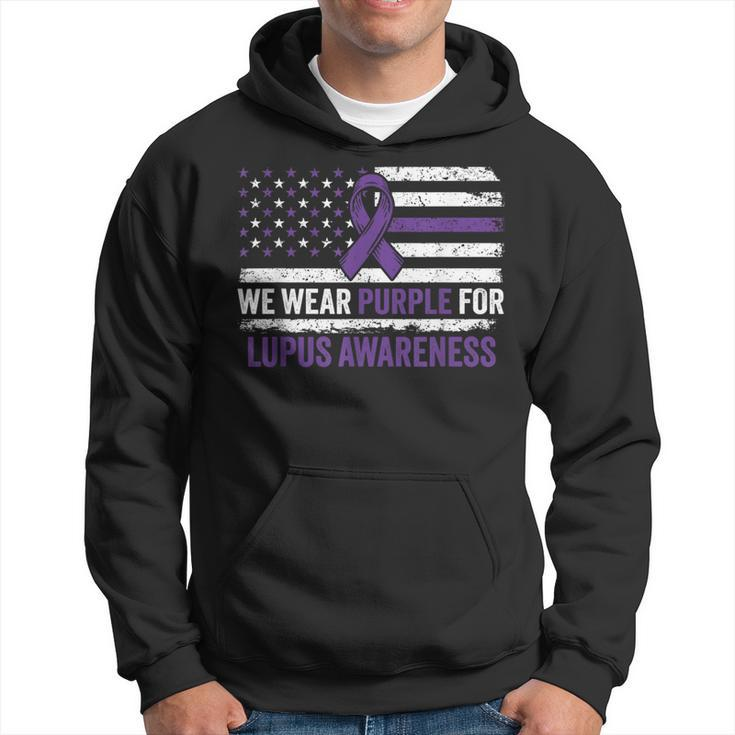 Lupus Awareness We Wear Purple For Lupus Awareness Hoodie