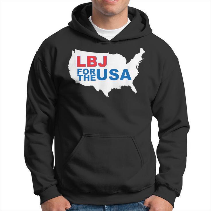 Lyndon Johnson Lbj For The Usa Campaign Hoodie