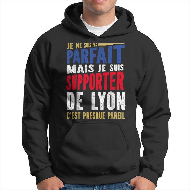 Supporter Lyonnais Football - Sweat à Capuche Humour Foot Lyon Pour Papa Et Papy