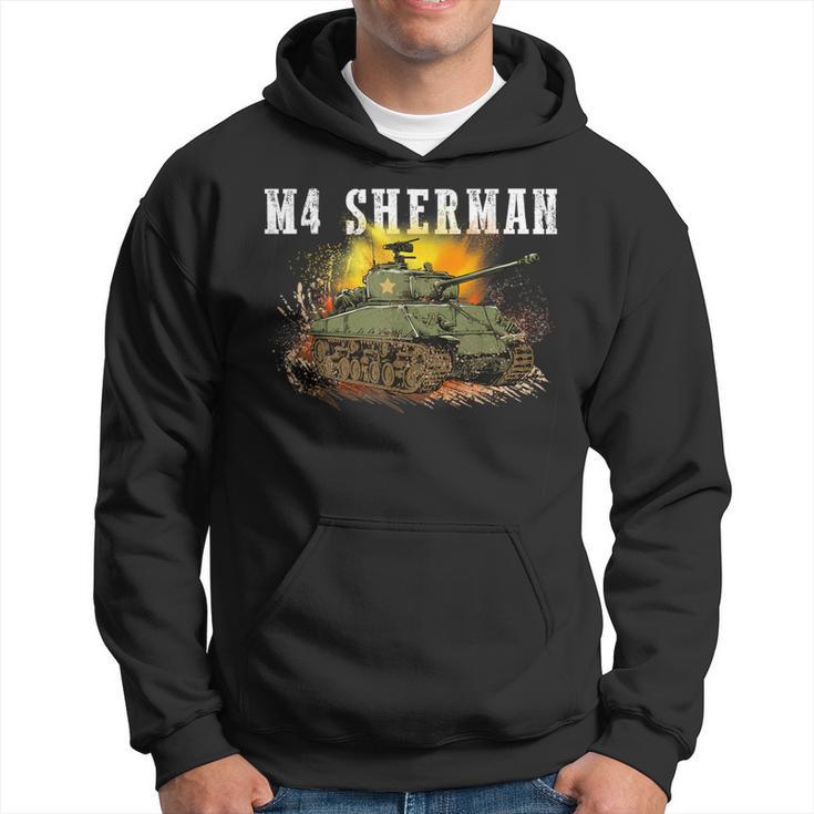 M4 Sherman The Ww2 Tank A Wwii Army Tank For Military Boys Hoodie