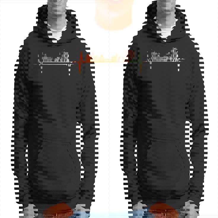 Madrid Skyline Latido Estilo Retrointage Sudadera