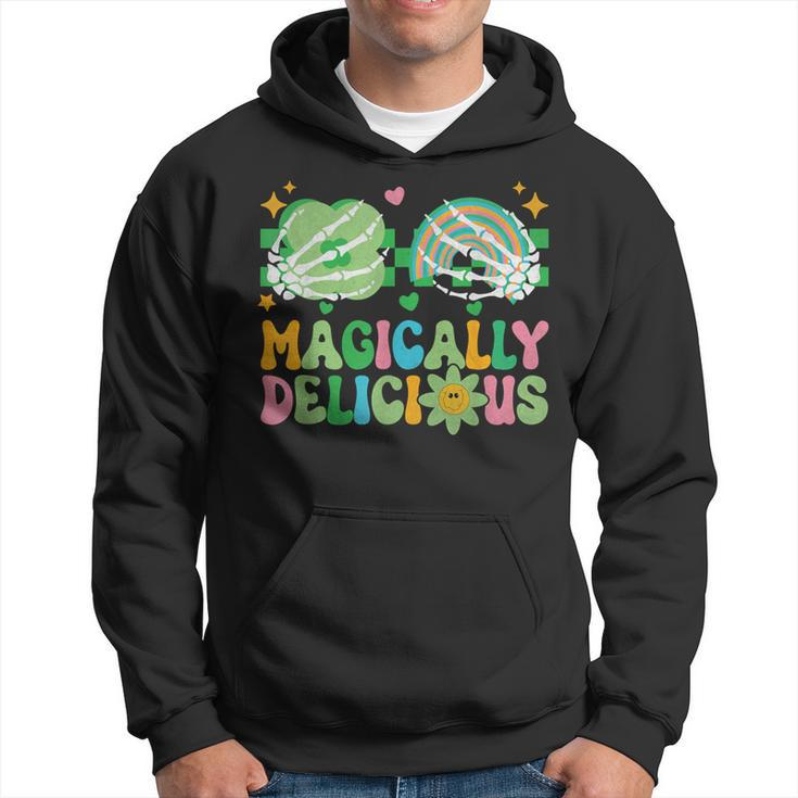 Magically Delicious Hippie St Patrick's Day Skeleton Charms Hoodie