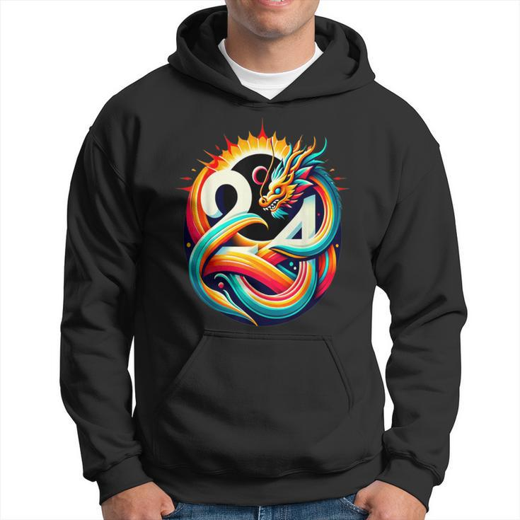 Majestic 2024 Solar Eclipse In The Year Of The Dragon Hoodie