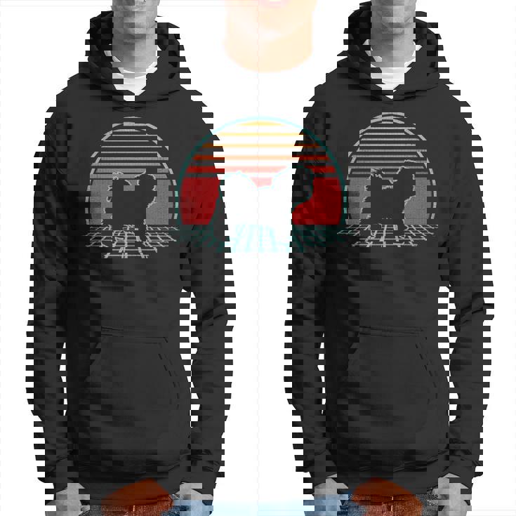 Maltese Retro Vintage Dog Lover 80S Style Hoodie