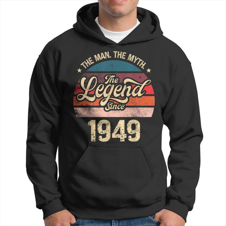 The Man The Myth The Legend Since 1949 Birthday Mens Hoodie