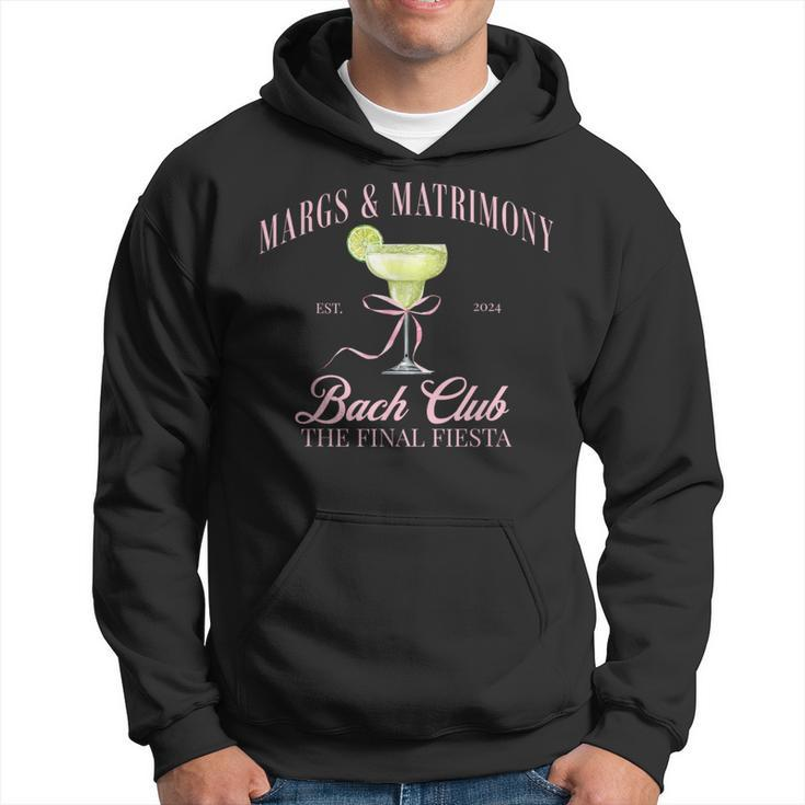 Margs And Matrimony Bachelorette Party Bach Club Margarita Hoodie