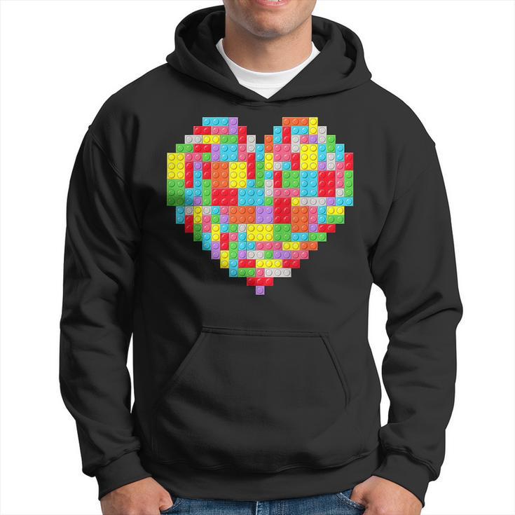 Master Builder Block Brick Building Heart Valentines Day Boy Hoodie