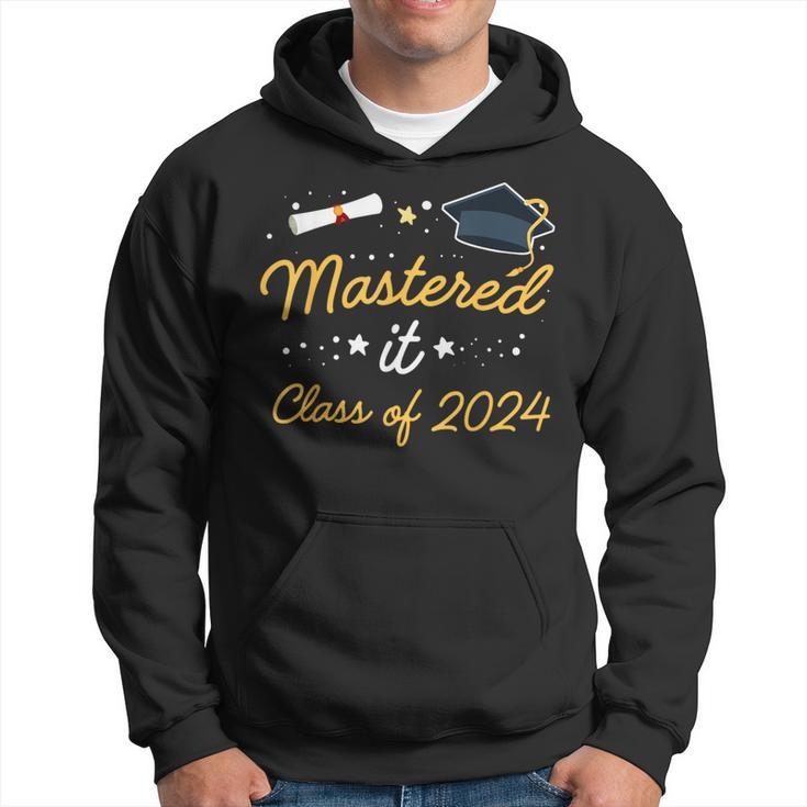I Mastered It Masters Graduation Class Of 2024 College Grad Hoodie