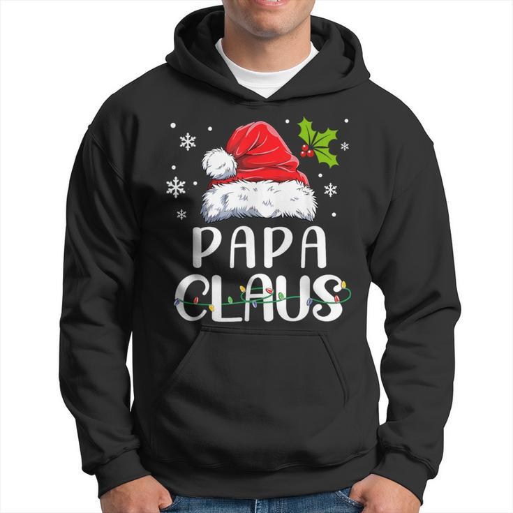 Matching Family Christmas Pajamas Xmas Lights Papa Claus Hoodie