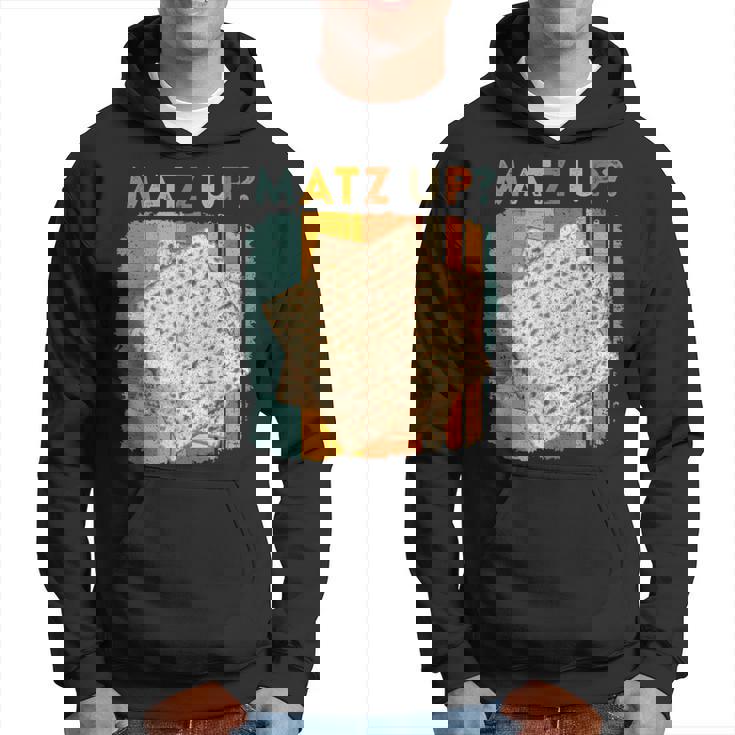 Matz Up Matzo Slang Wassup What's Up Wuzzup Pessah Sweat à capuche