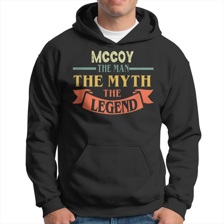 Mccoy The Man The Myth The Legend Custom Name Hoodie
