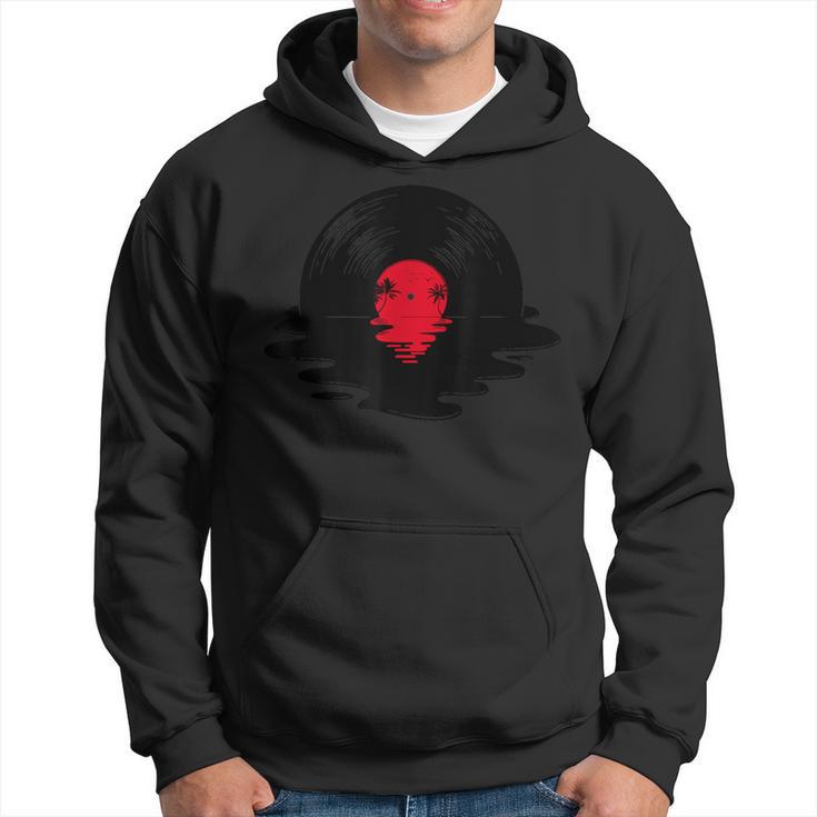 Melting Vinyl Record Sunset Hoodie