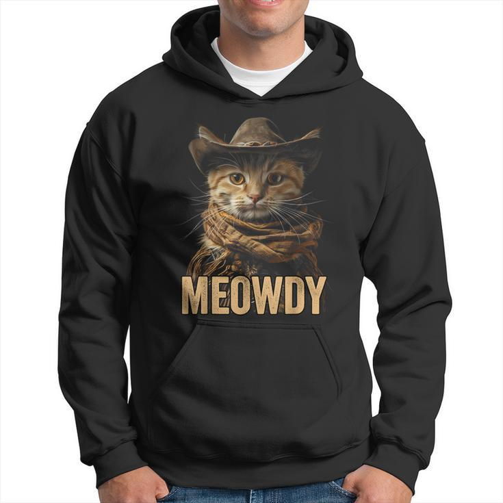 Meowdy Cowboy Cat Country Western Cat Hoodie