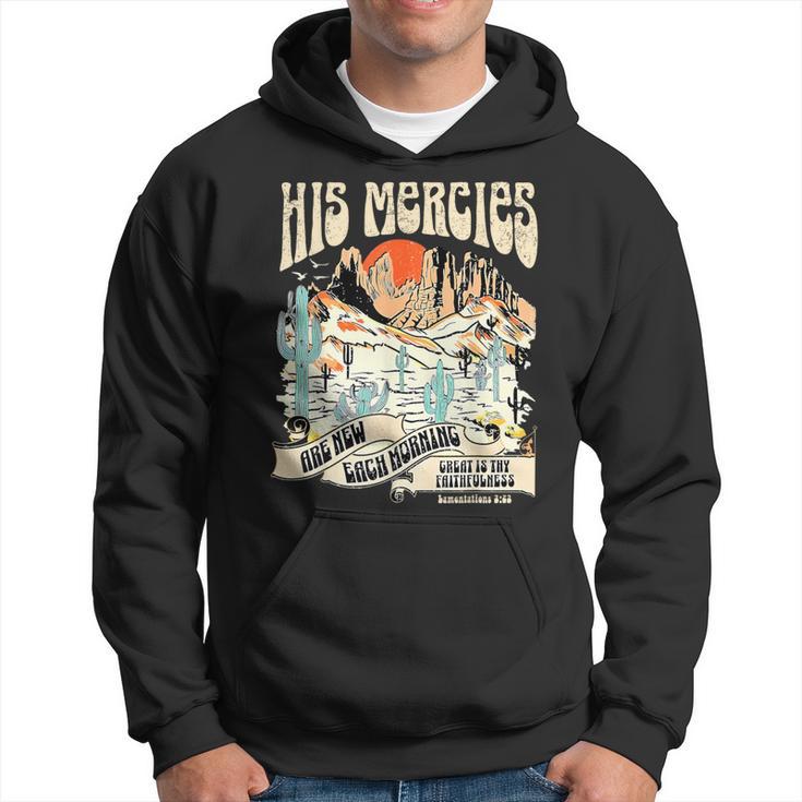 His Mercies Are New Each Morning Jesus Apparel Faith Based Hoodie