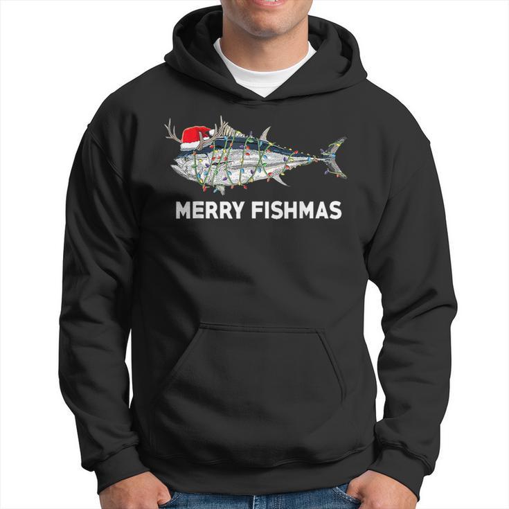 Merry Fishmas Christmas Fisherman Fisher Couples Xmas Hoodie