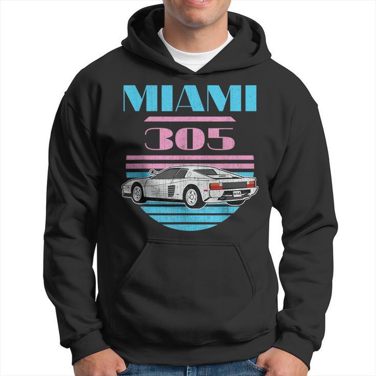 Miami 305 Vintage Florida City Beach 80S Boys Hoodie