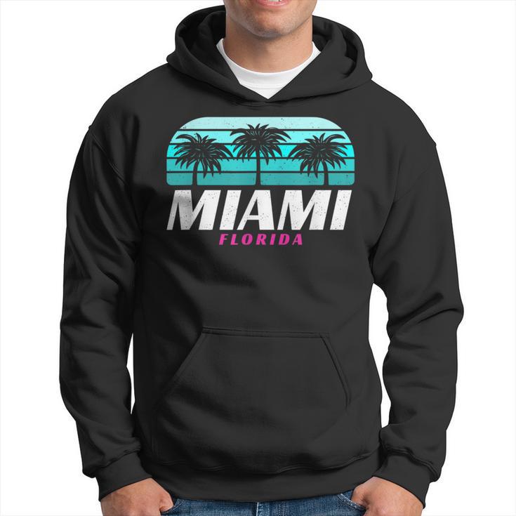 Miami Souvenir Vintage 80S Beach South Beach Florida Hoodie