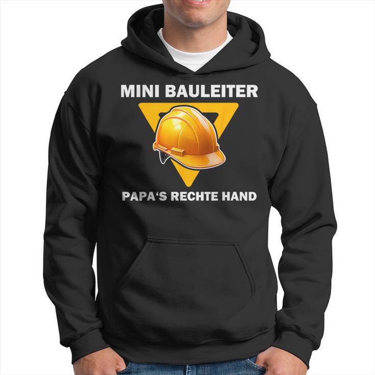 Mini Bauleiter Papa's Rechte Hand Kinder Bauleiter Outfit Kapuzenpullover