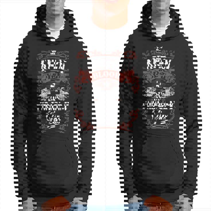 Minton Blood Runs Through My Veins Vintage Family Name Hoodie