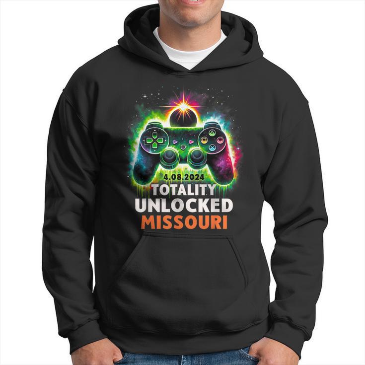 Missouri Total Solar Eclipse 2024 Video Game Gamer Hoodie