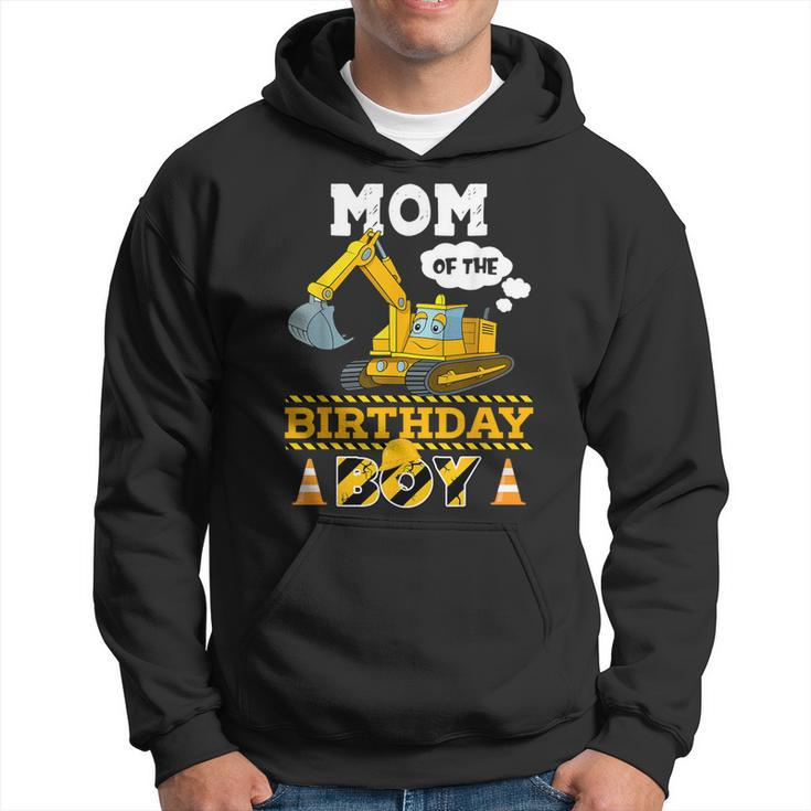 Mom Of The Birthday Boy Construction 1St Birthday Party Hoodie