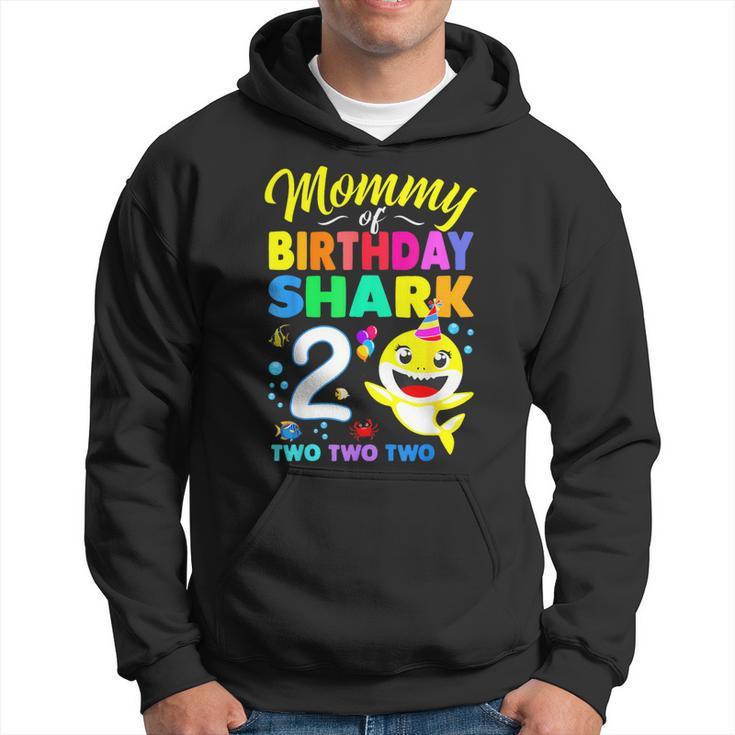 Mommy Of Birthday Shark 2Nd Matching Oufit Party For Family Hoodie