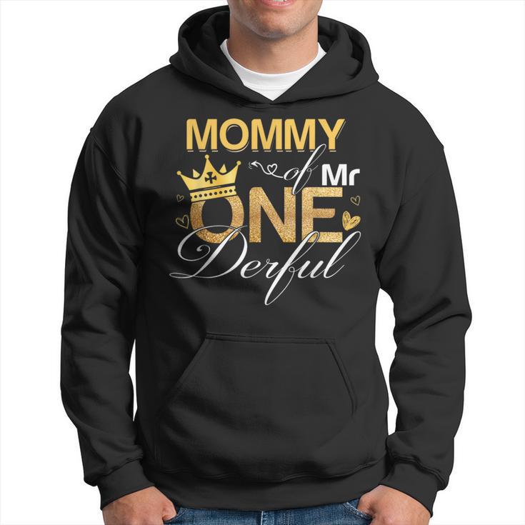 Mommy Of Mr Onederful 1St Birthday First One-Derful Matching Hoodie