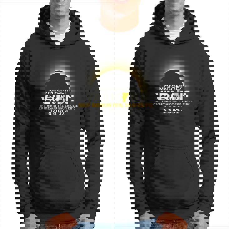 Montgomery Vermont Vt Total Solar Eclipse 2024 Hoodie