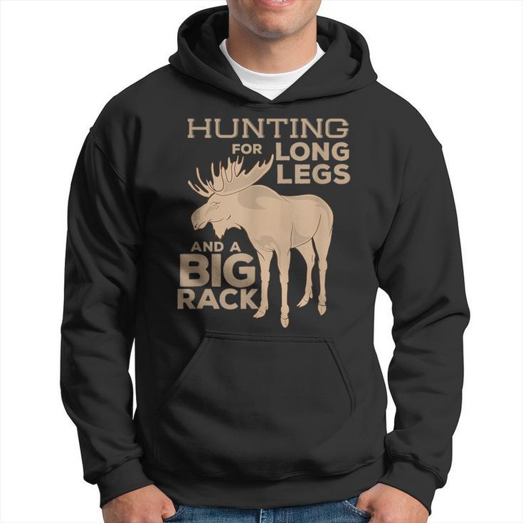 Moose Hunting Big Rack Bull Hunter Hunt Season T Hoodie