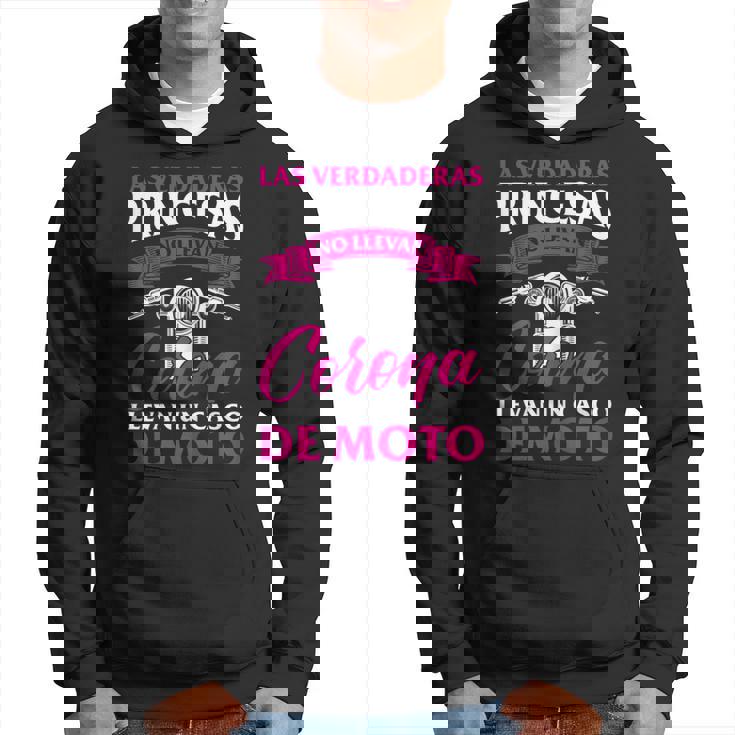 Motociclismoerdaderas Princesas Llevan Un Casco De Moto Sudadera