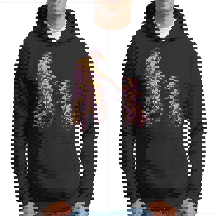 Motocross Padre E Hijo Día Del Padre Sudadera