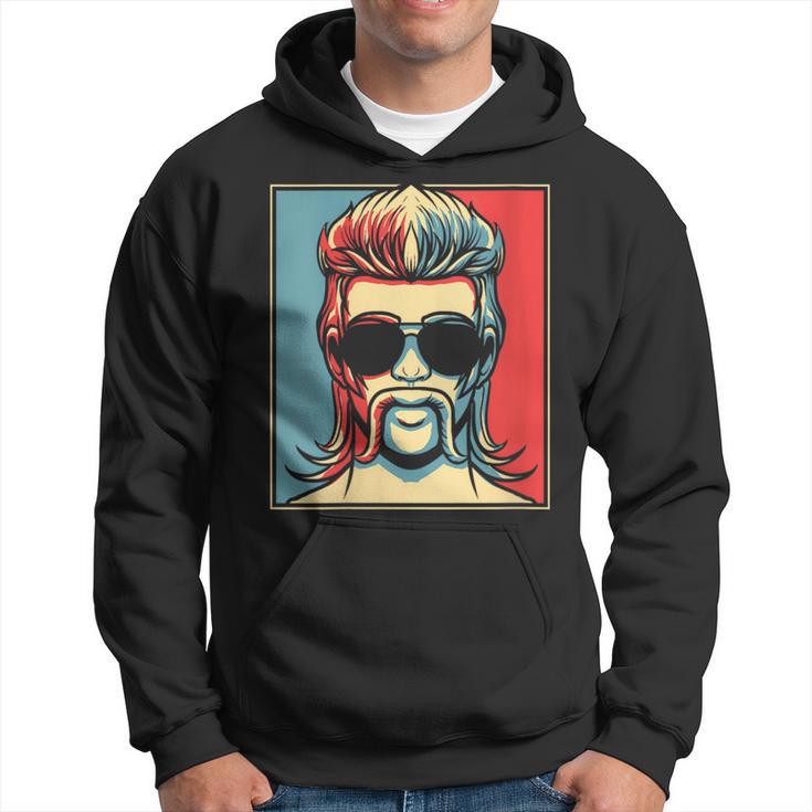 Mullet Poster Pride Redneck Mullet Hoodie