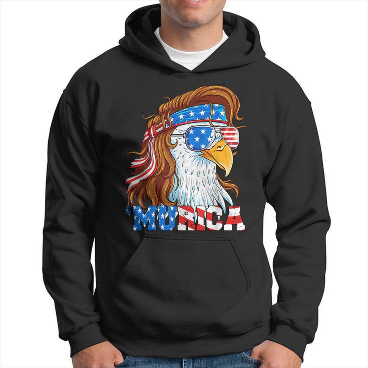 Murica Eagle 4Th Of July Mullet American Flag Usa Patriotic Hoodie