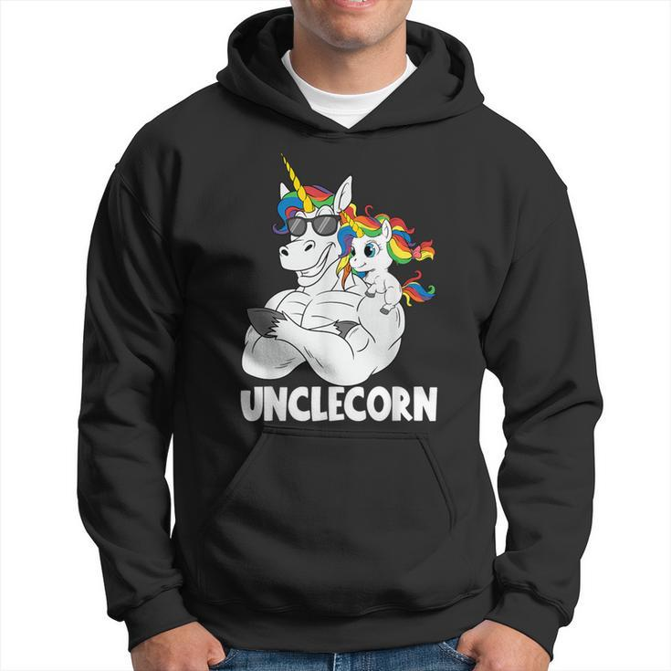Muscle Unicorn Uncle Unclecorn Uncle With Niece Hoodie