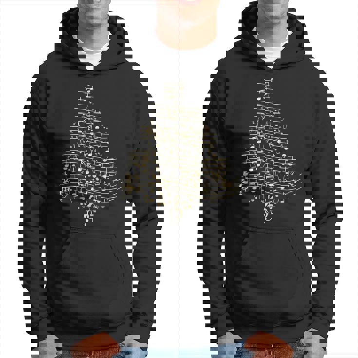 Music Note Christmas Tree Christmas Tree Musical Notes Hoodie