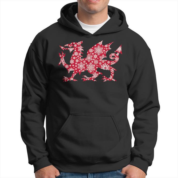 Nadolig Llawen Wales Welsh Cymru Happy Christmas Dragon Hoodie